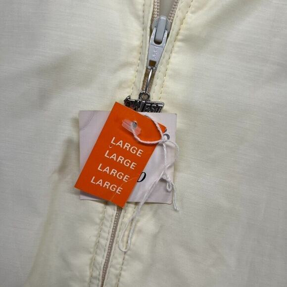 Vintage The Carolina Country Club Windbreaker Jacket Ladies Large Yellow 80s - Picture 7 of 12